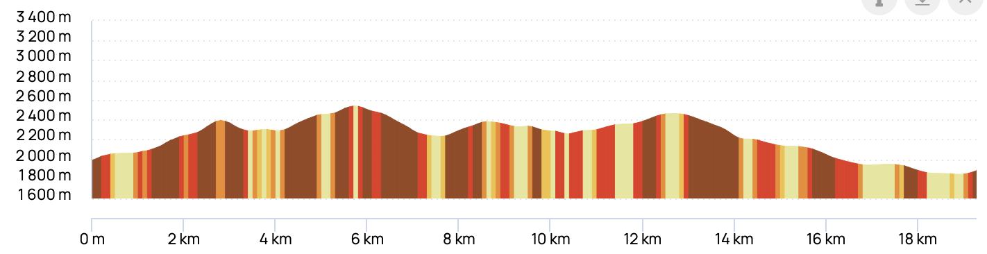 GRAND TOUR DES LACS DE CHAMONIX — profil altimétrique