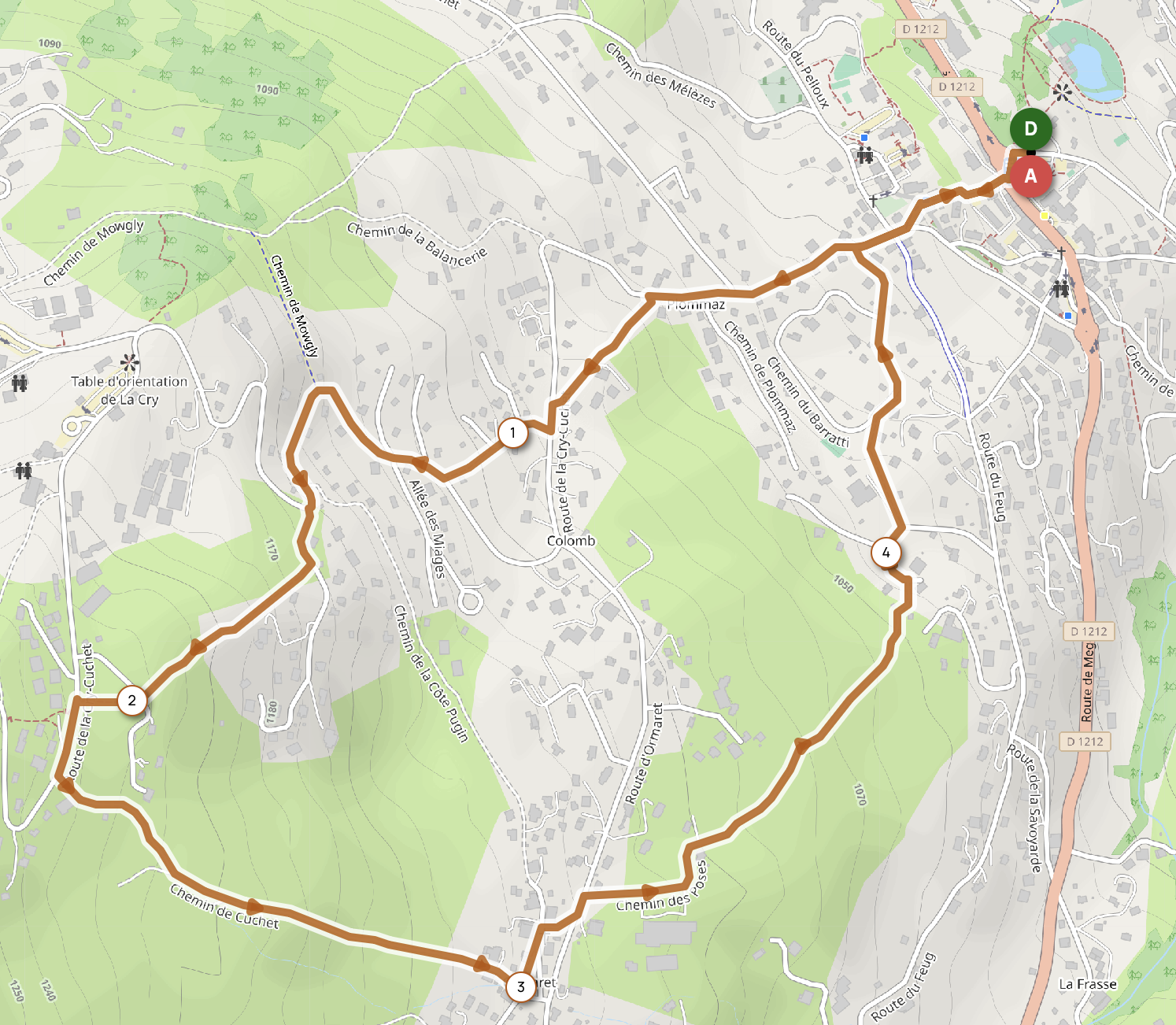 CHAPELLE D'ORMARET — carte