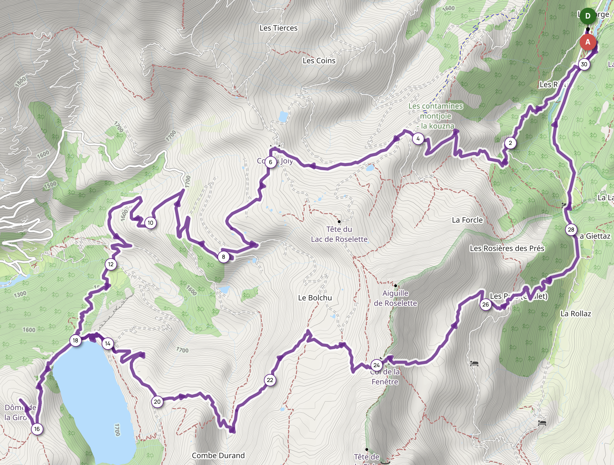 GRANDE BOUCLE DE GIROTTE — carte
