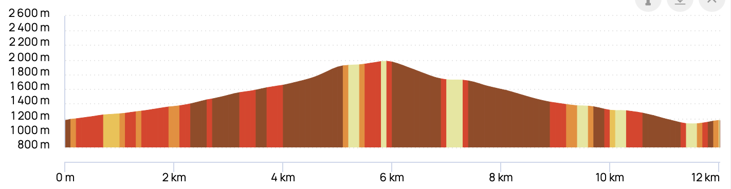 COL DU JAILLET & ALPAGE DE L'AVENAZ — profil altimétrique