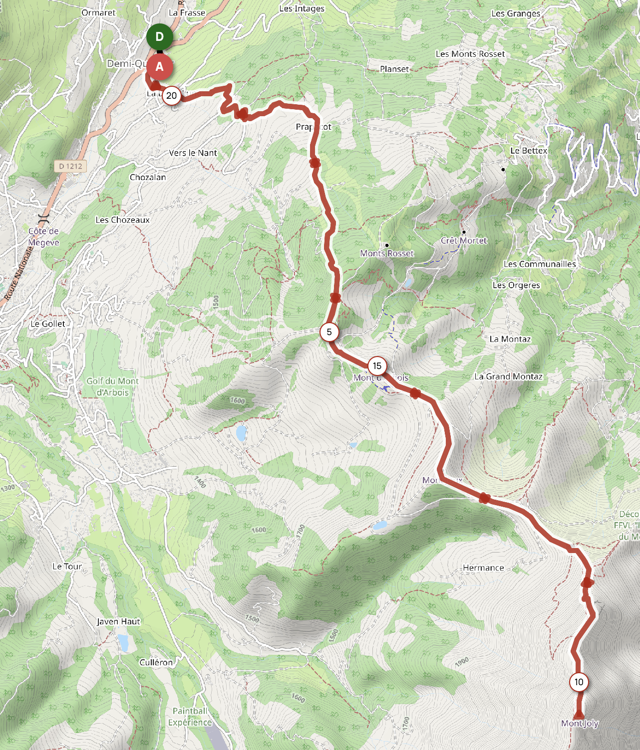MONT JOLY — carte
