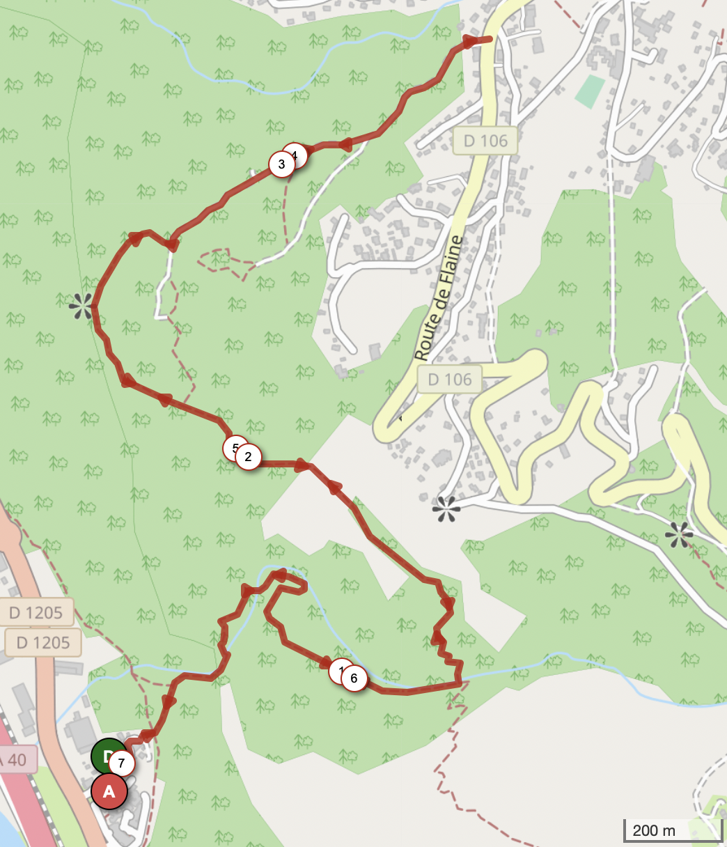 LES CARROZ — carte
