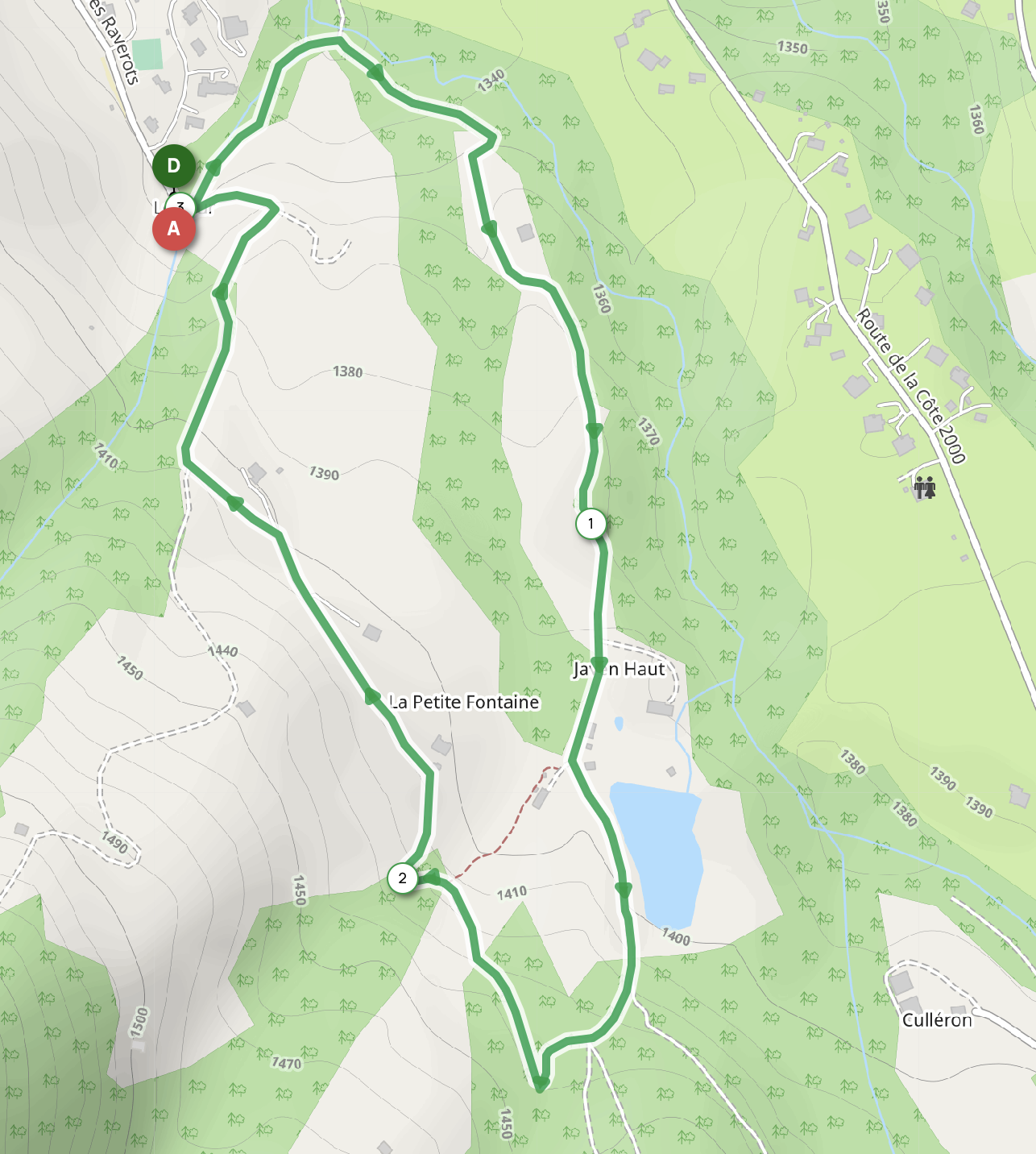 LAC JAVEN — carte