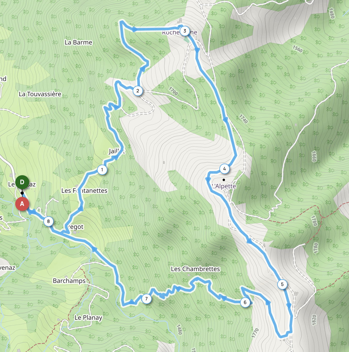 ROCHEBRUNE — carte