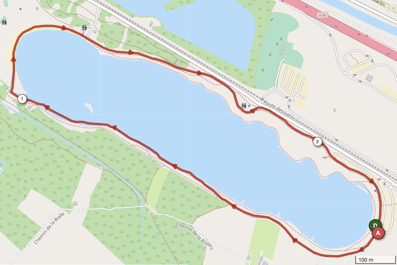 LAC DE PASSY — carte