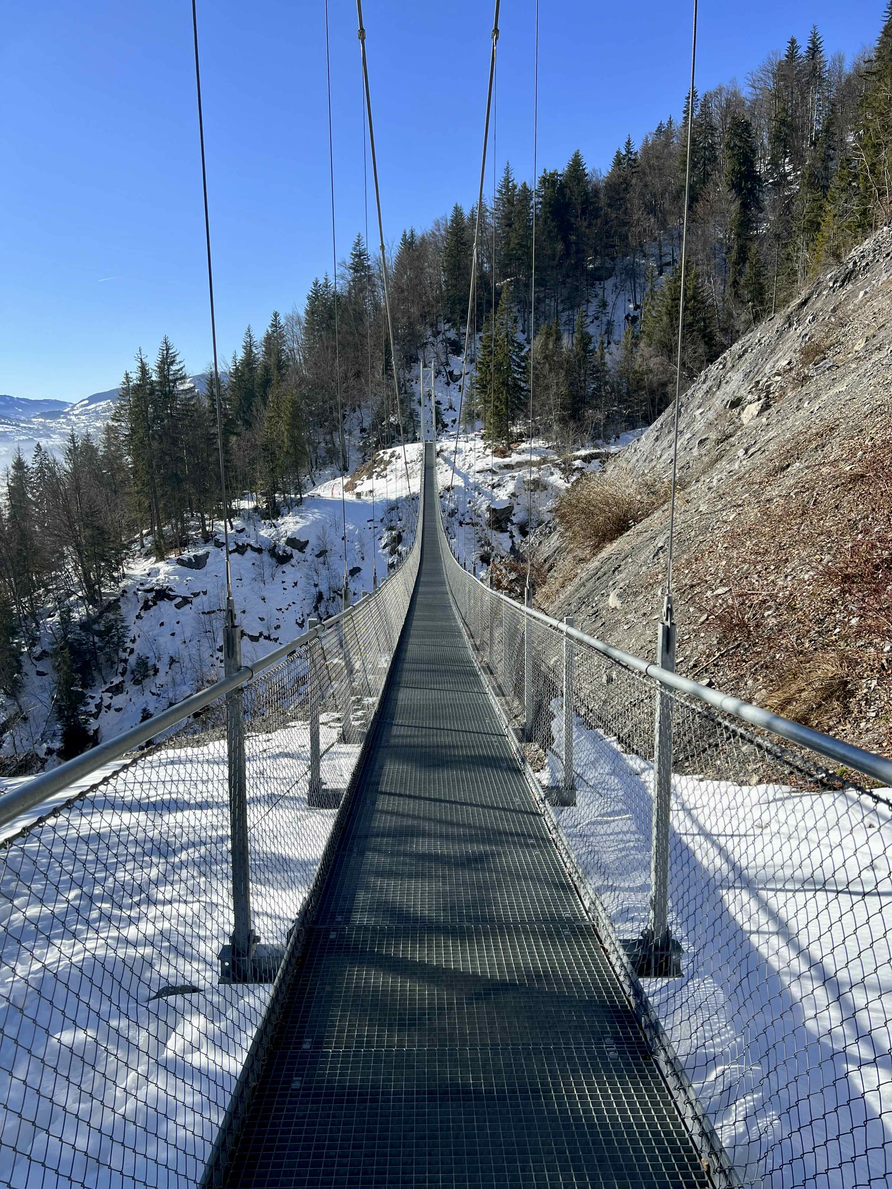 LAC VERT DEPUIS CHEDDE ET LE PONT SUSPENDU — photo 2