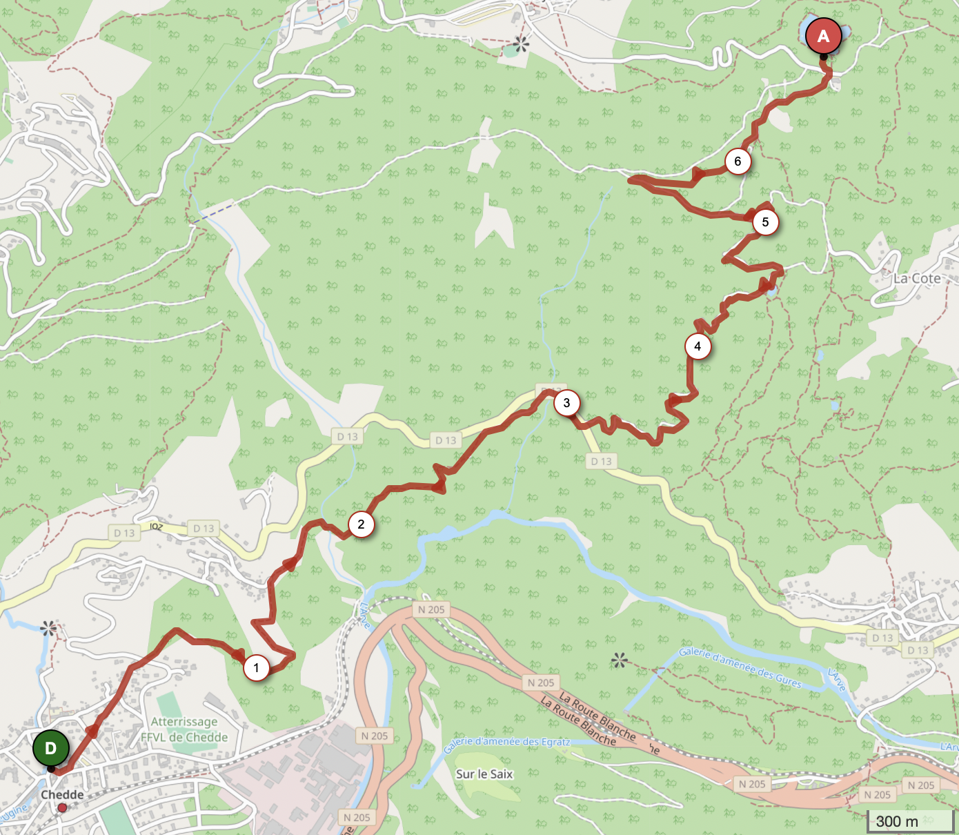 LAC VERT ET LAC DES FINS SOUDANS — carte