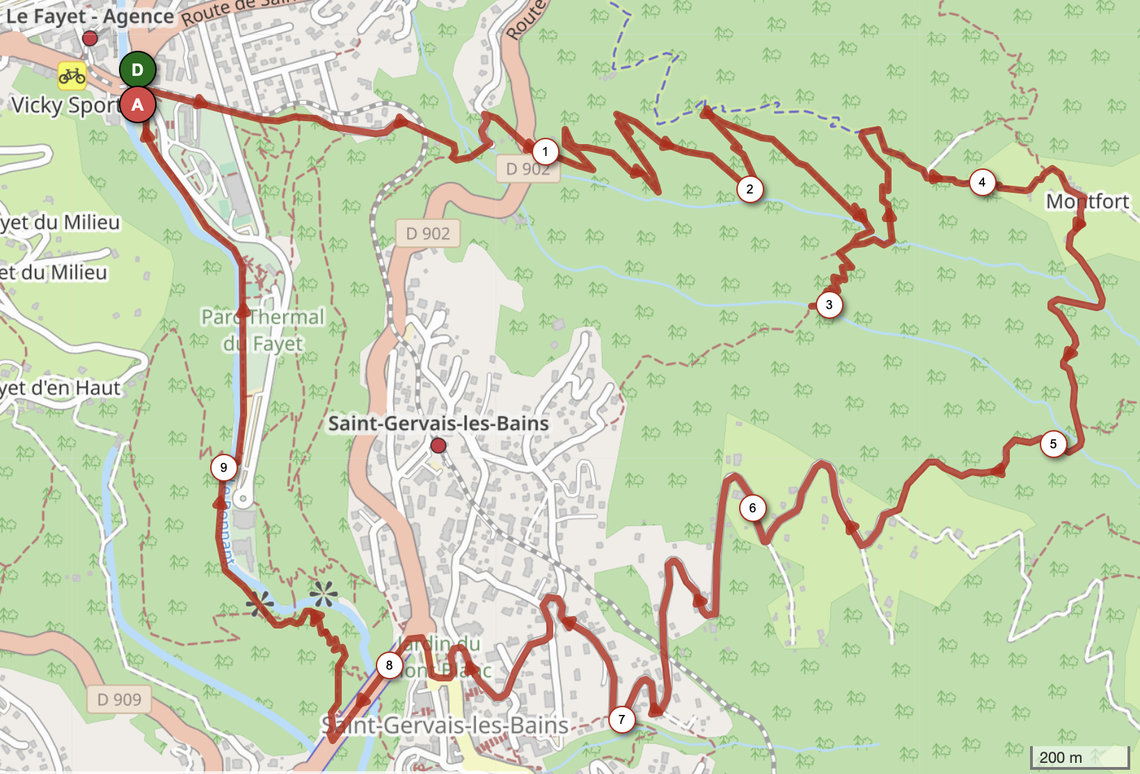 MONTFORT ET CHEMINÉES DES FÉES — carte