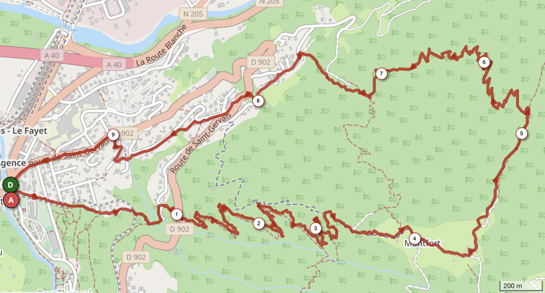 TORCHETTE ET MAQUIS DE MONTFORT — carte