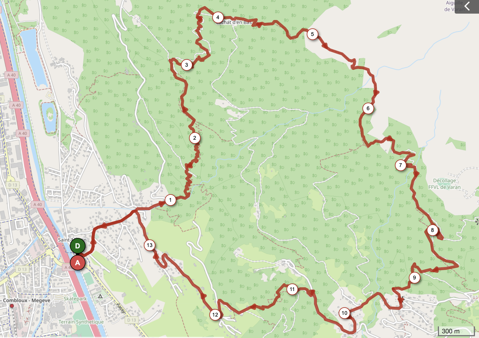 LACHAT D'EN BAS ET HAUT — carte