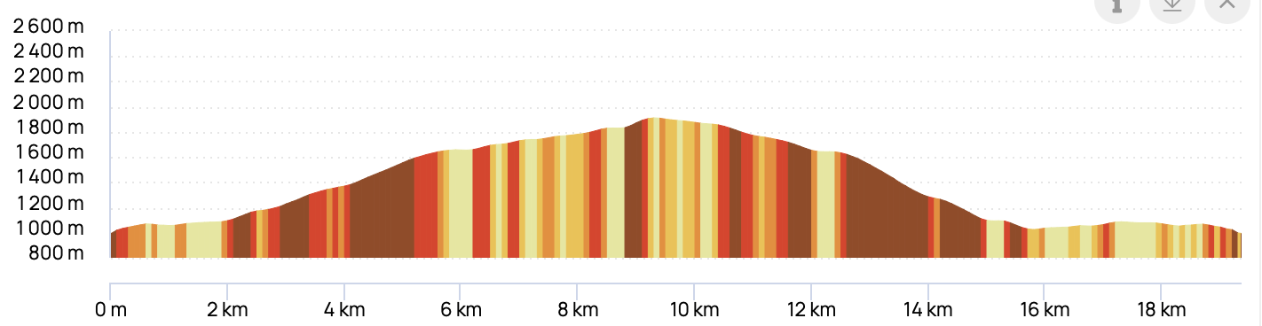 COEUR, COL DE NIARD ET PLATEAU DES BÉNÉS — profil altimétrique