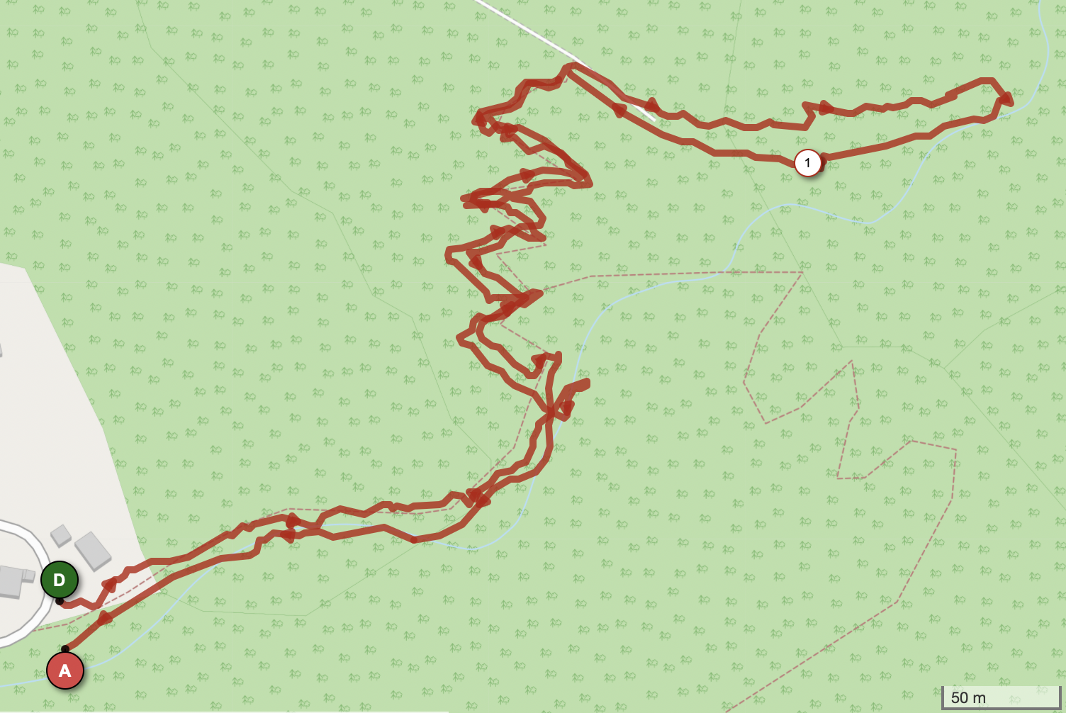 CASCADE DE RENINGE — carte
