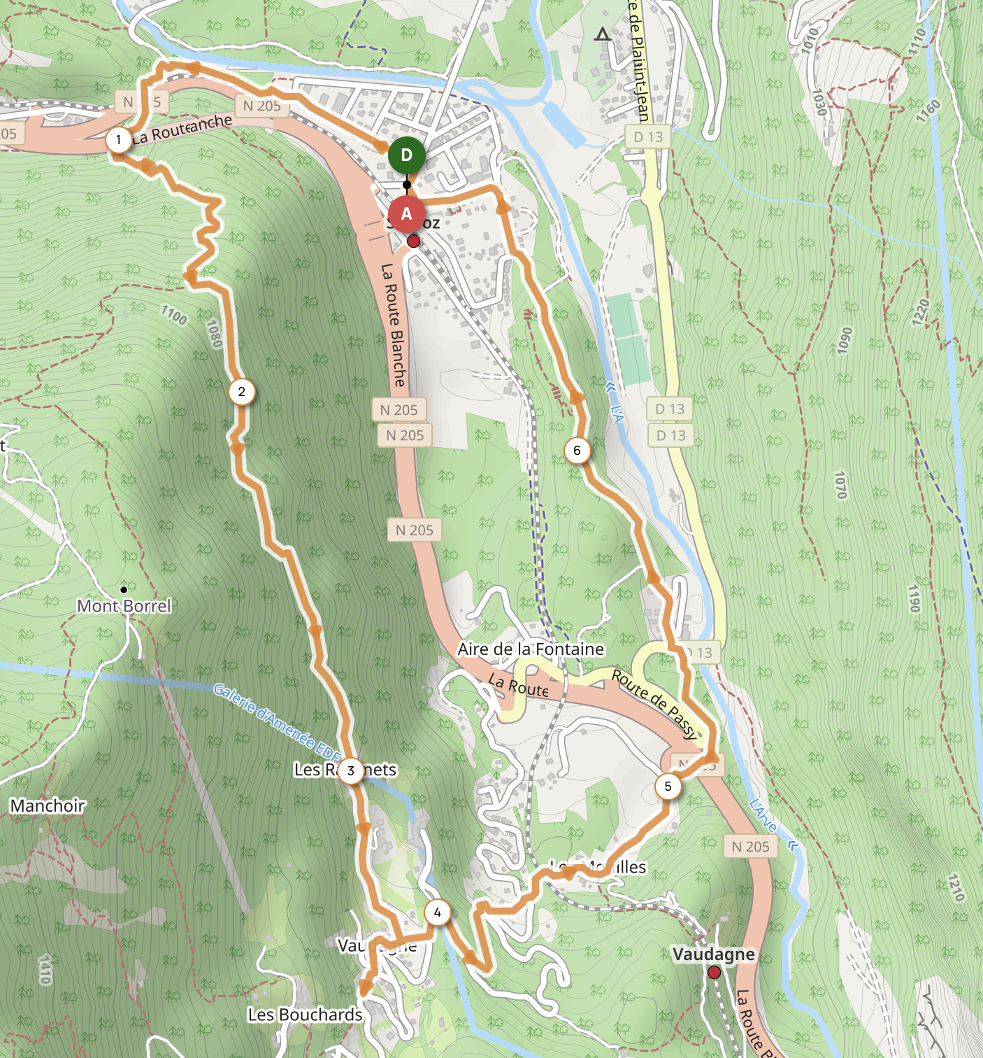 VAUDAGNE — carte