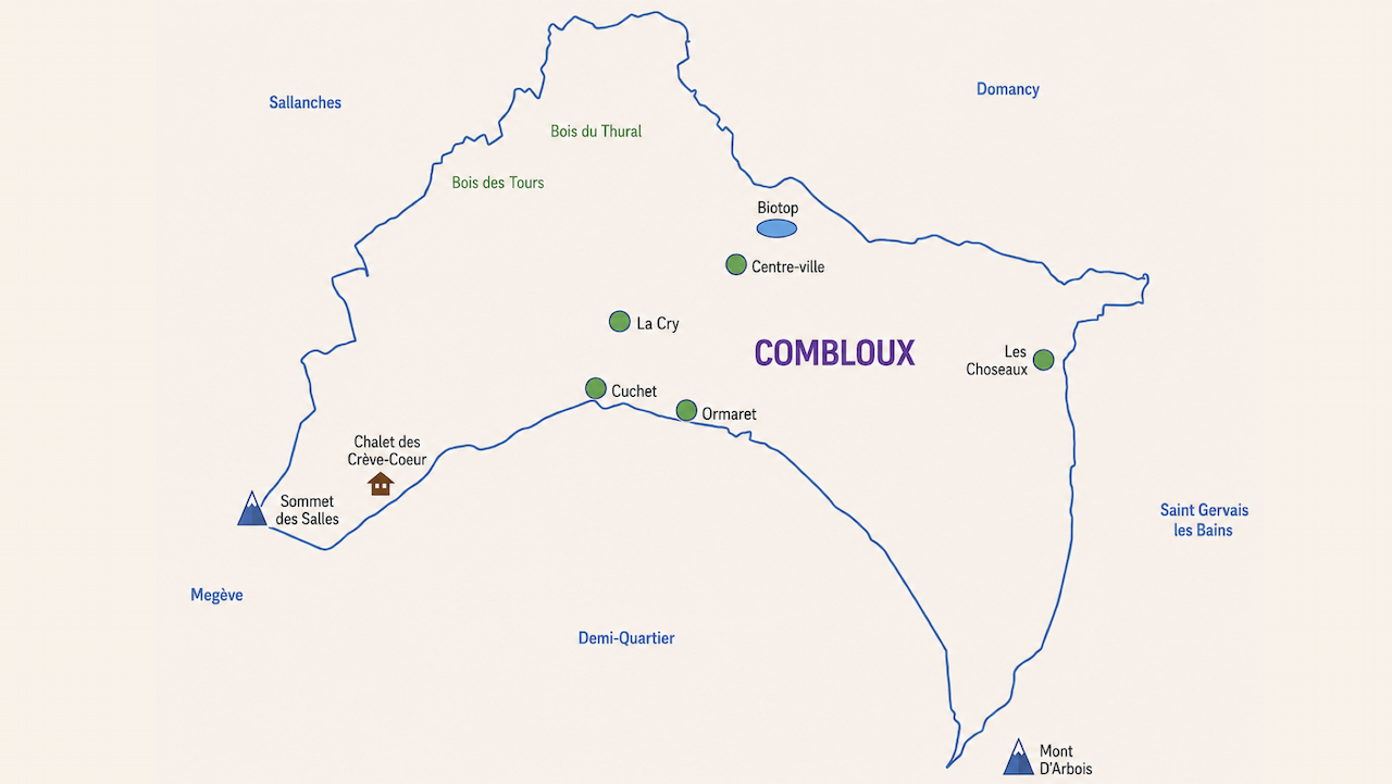 Carte de la commune