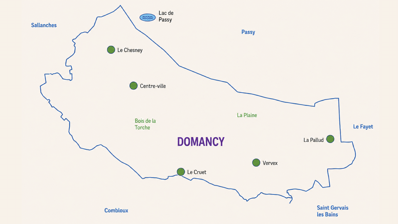 Carte de la commune