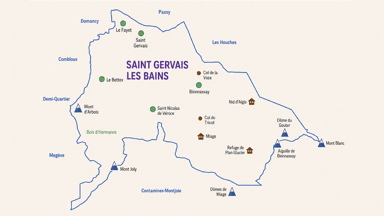 Carte de la commune
